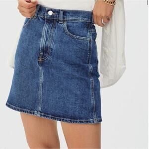 EVERLANE | Way High Blue Denim Skirt Jean Mini Skirt | Size 28